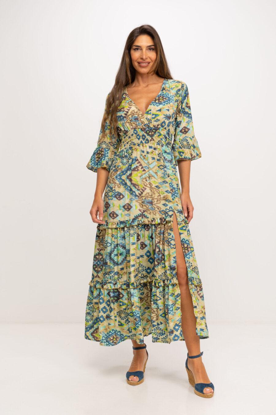 Peace&love By Calao VESTIDO LARGO ESTAMPADO