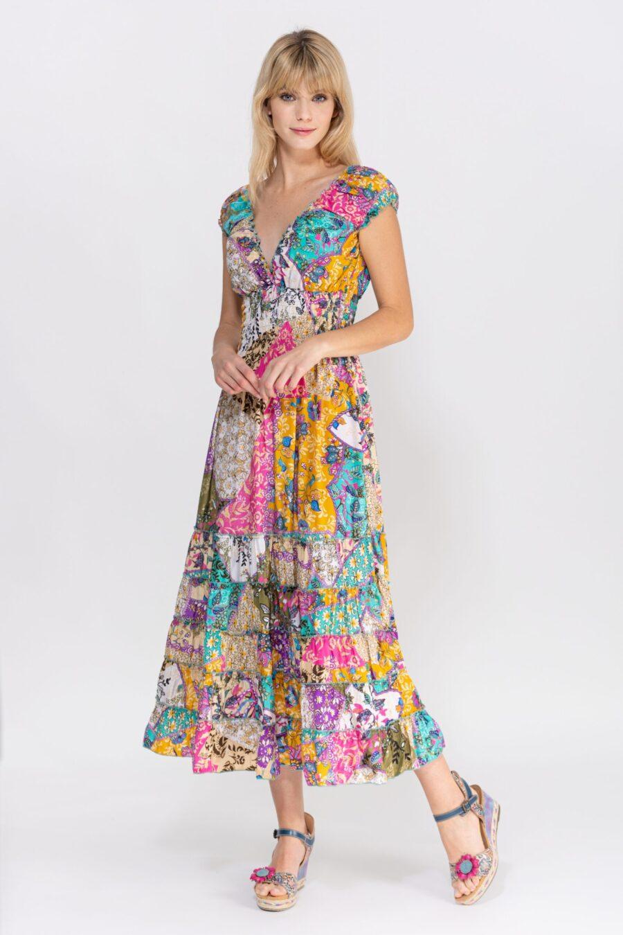 peace&love by calao VESTIDO LARGO ESTAMPADO