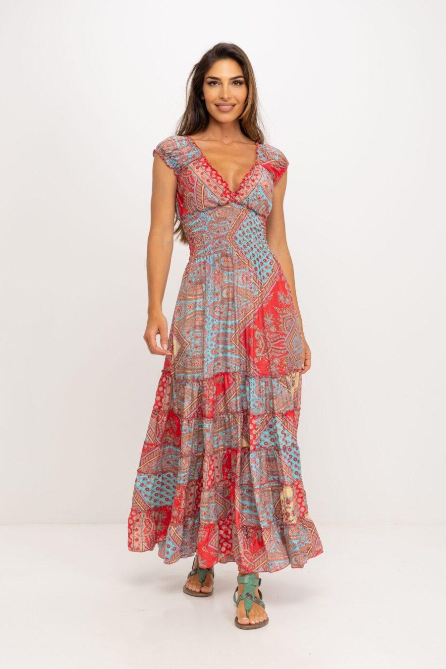 peace&love by calao VESTIDO LARGO ESTAMPADO