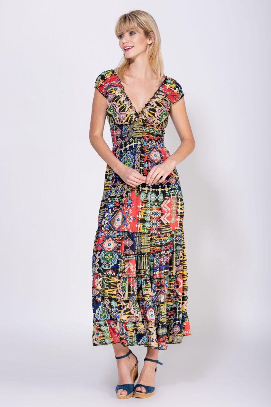 peace&love by calao VESTIDO LARGO ESTAMPADO