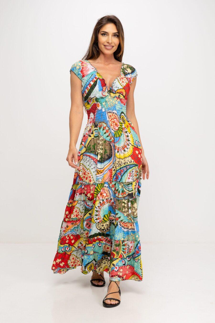 peace&love by calao VESTIDO LARGO ESTAMPADO