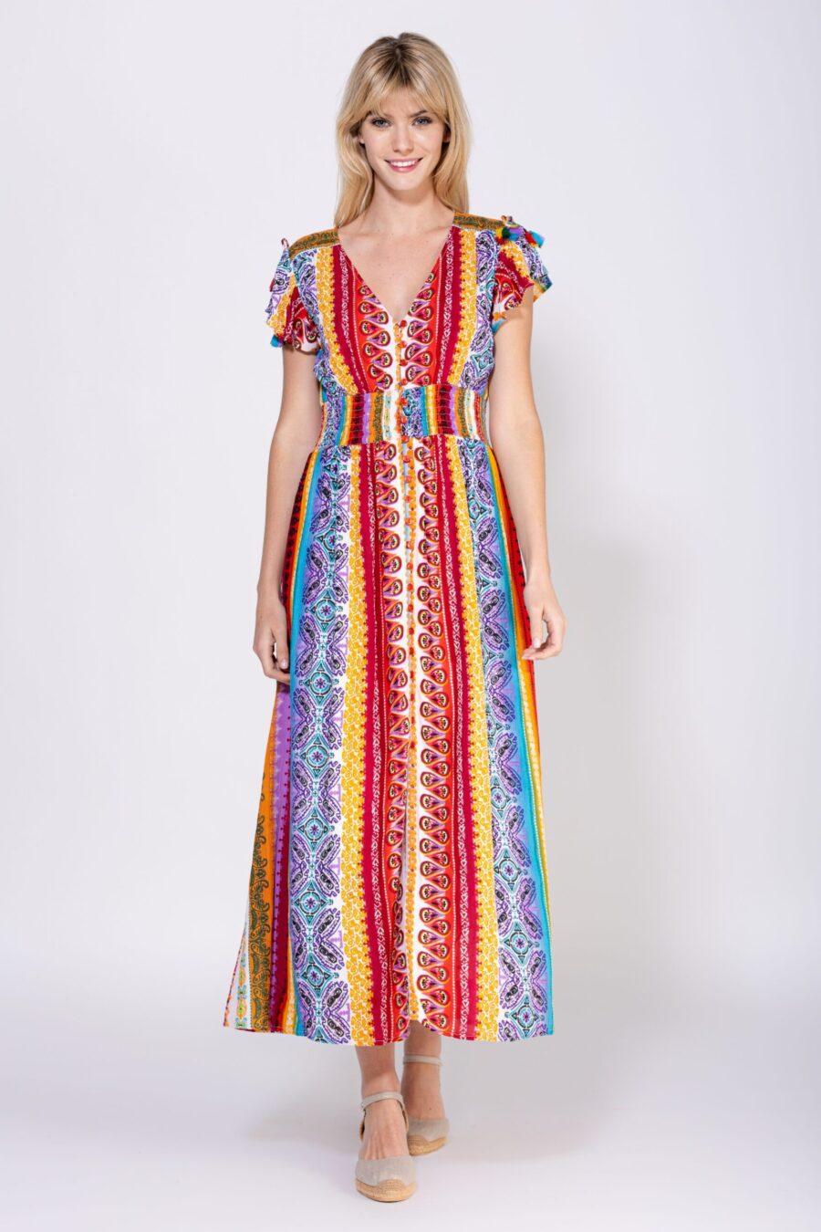 peace&love by calao VESTIDO LARGO ESTAMPADO