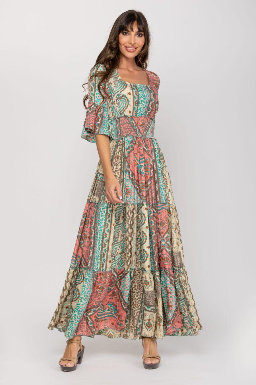 peace&love by calao VESTIDO LARGO ESTAMPADO