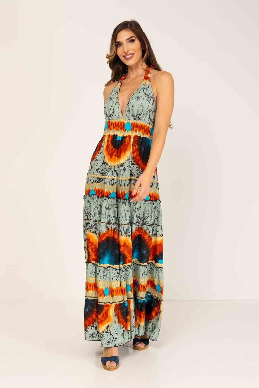 peace&love by calao VESTIDO LARGO TYE DYE