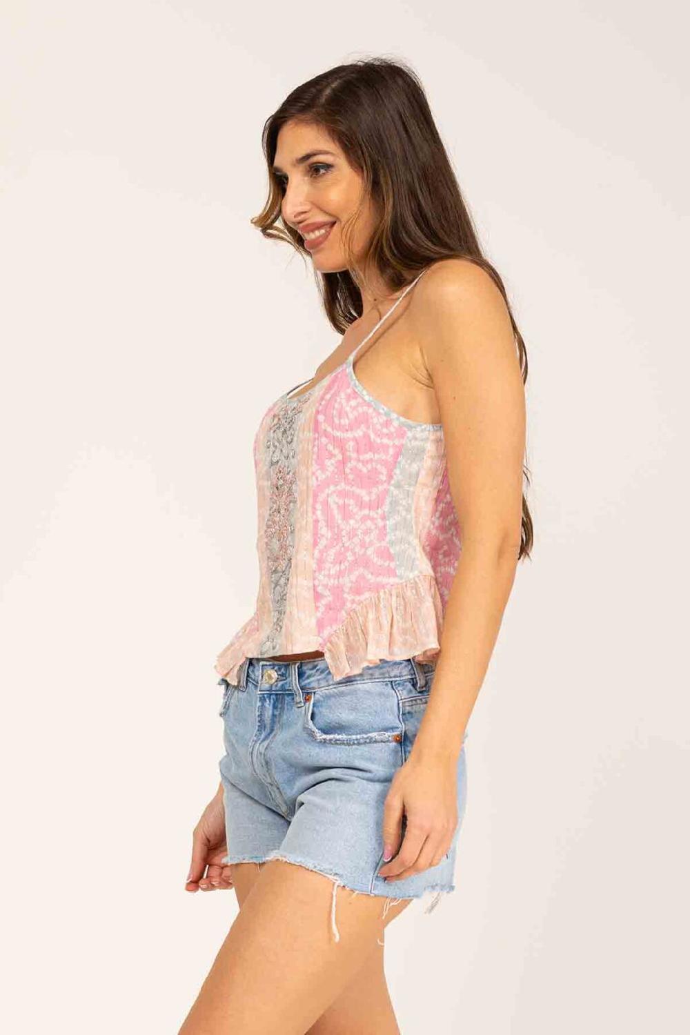 Peace&love By Calao TOP ESTAMPADO CON MEZCLA DE COLORES