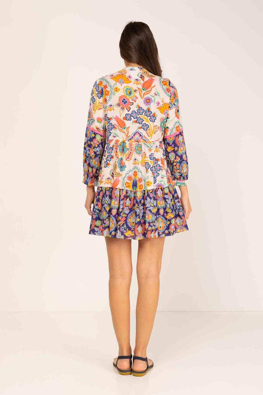 Peace&love By Calao TUNICA AMPLIA CON MIX DE ESTAMPADOS