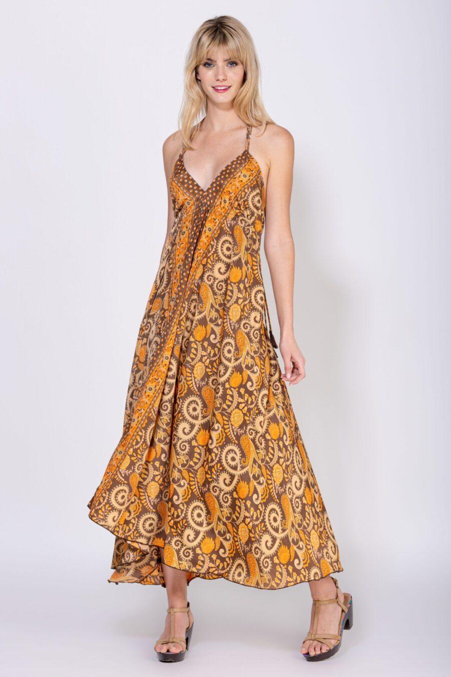 peace&love by calao VESTIDO CORTO CRUZADO ESTAMPADO