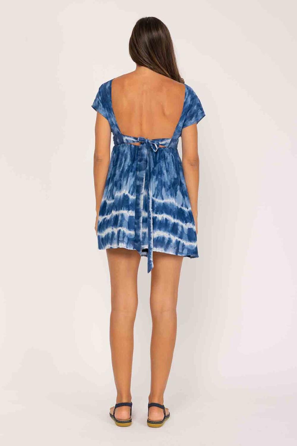 Peace&love By Calao VESTIDO CORTO TIE DYE DE MANGA CORTA