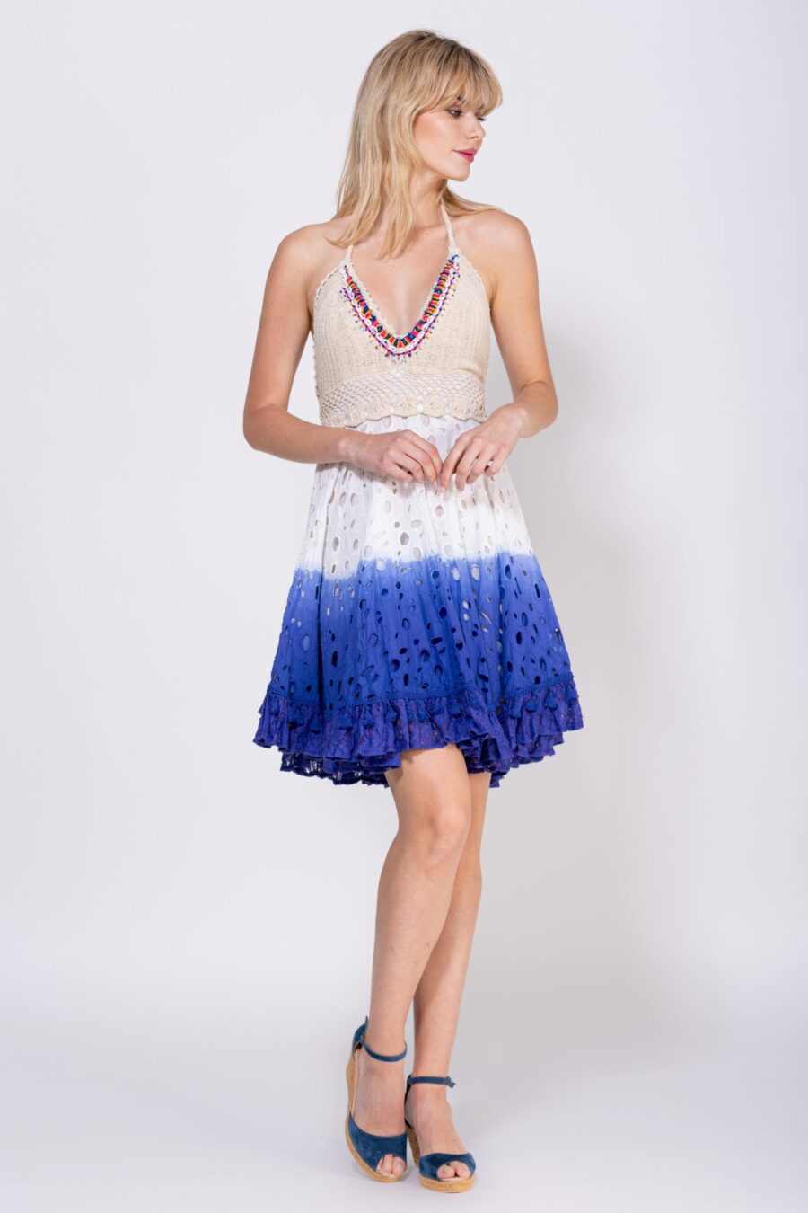 Peace&love By Calao VESTIDO CORTO TIRANTE ESPAGUETI