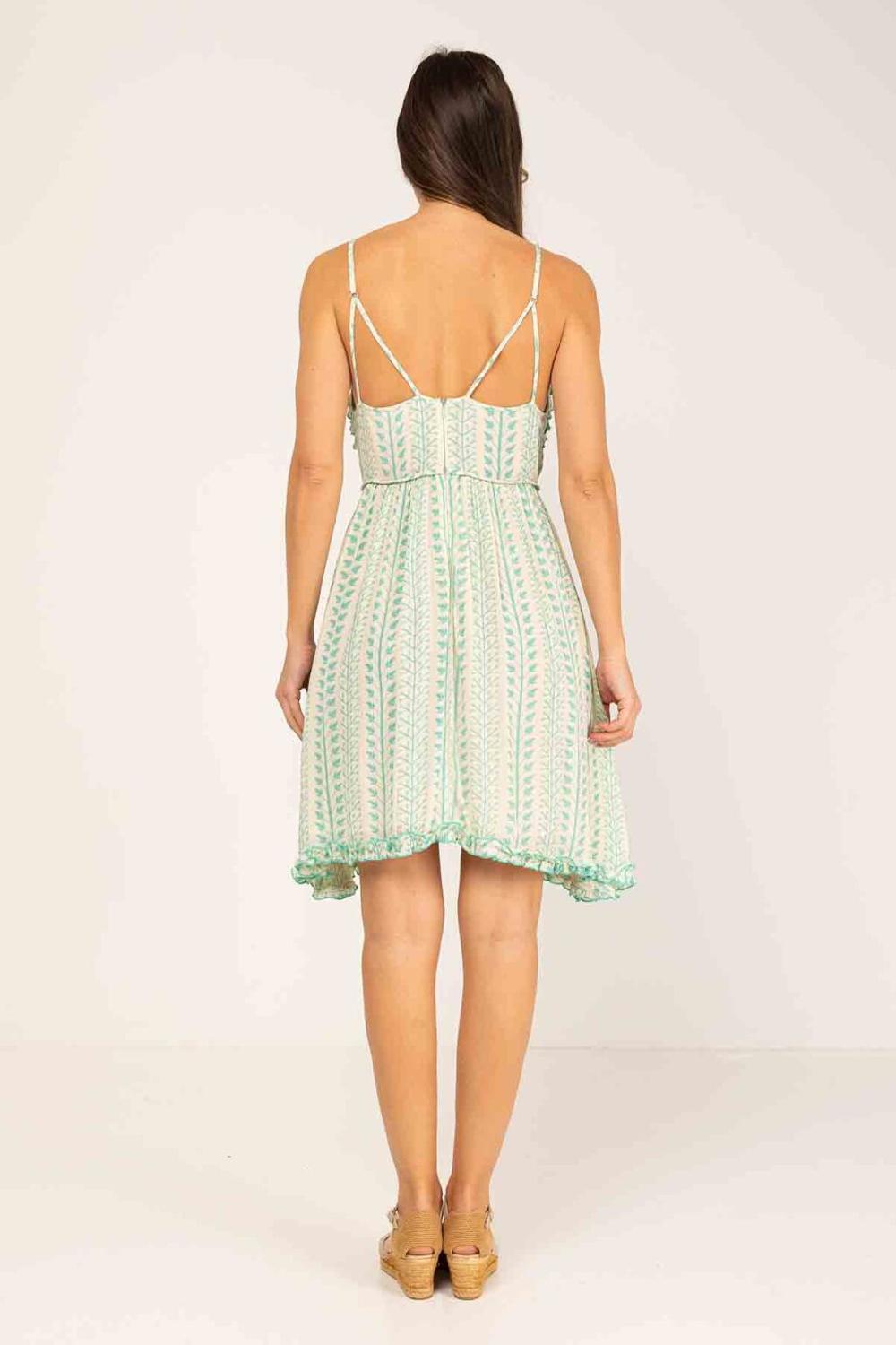 Peace&love By Calao VESTIDO CORTO TIRANTES Y CUELLO EN V