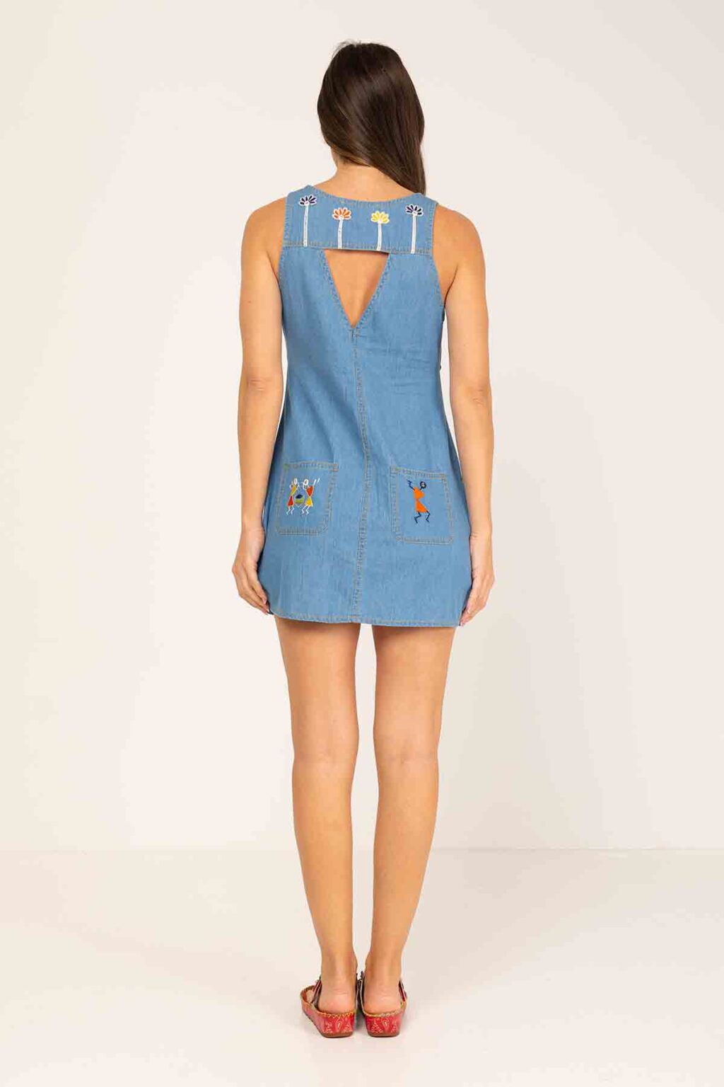 Peace&love By Calao VESTIDO DENIM CORTO DE TIRANTES
