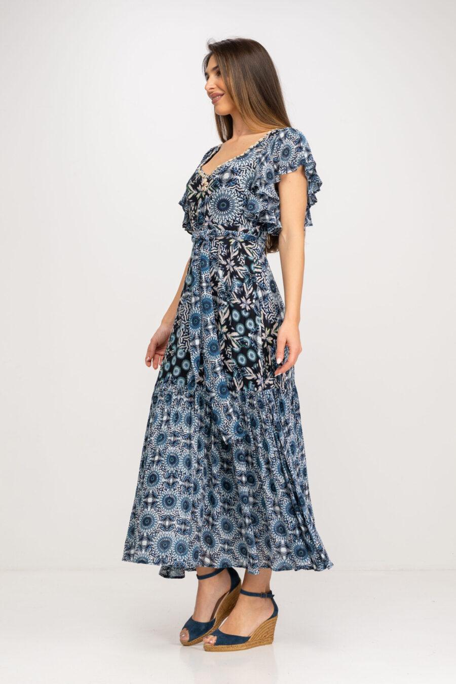 Peace&love By Calao VESTIDO LARGO CON MIX DE ESTAMPADOS