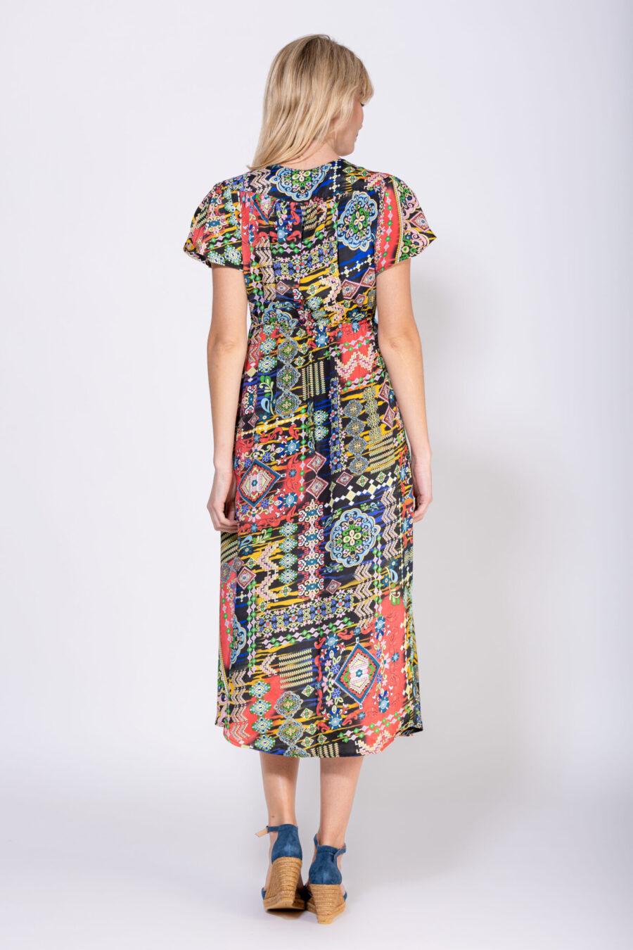 Peace&love By Calao VESTIDO LARGO CRUZADO ESTAMPADO