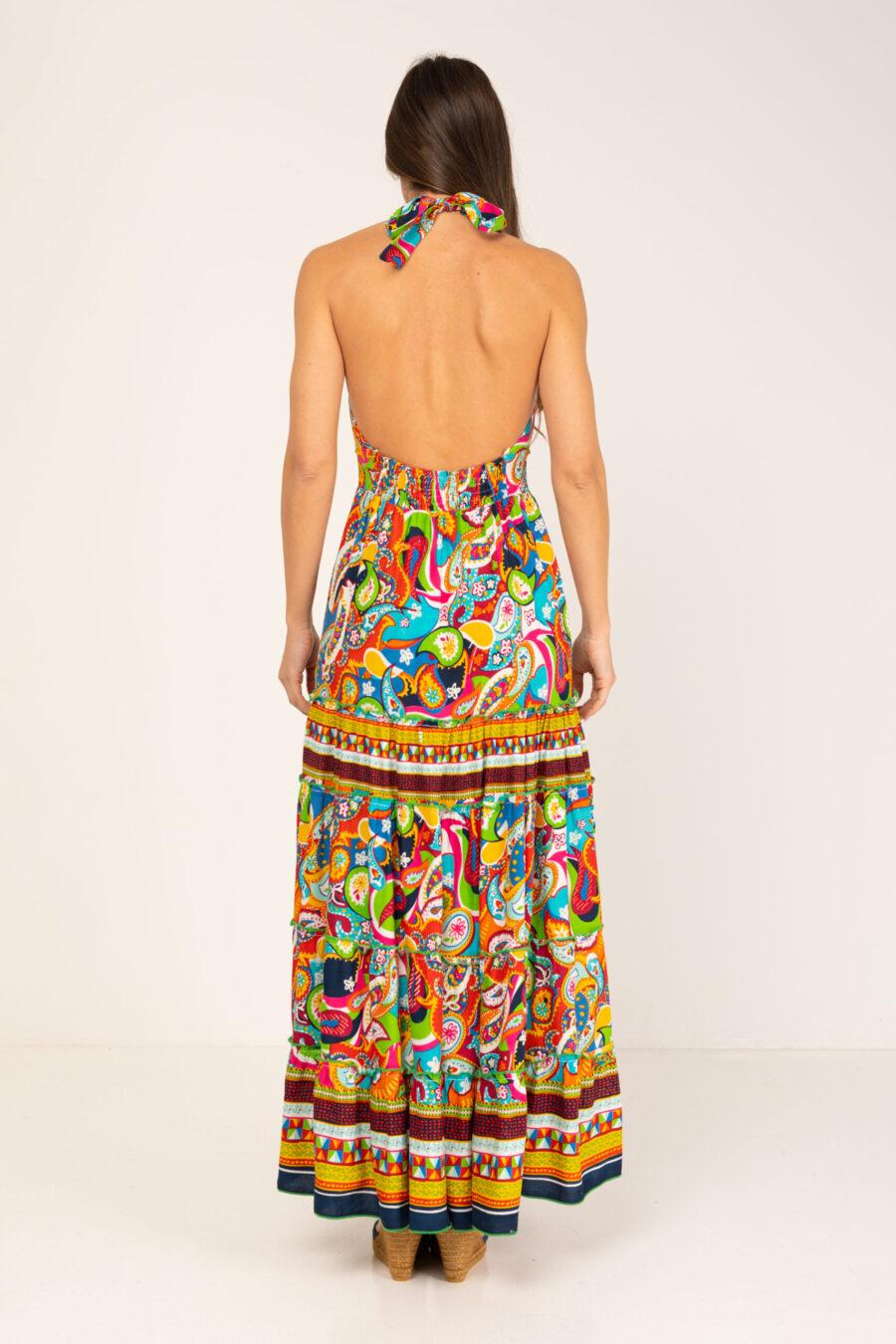 Peace&love By Calao VESTIDO LARGO TIRANTES AL CUELLO