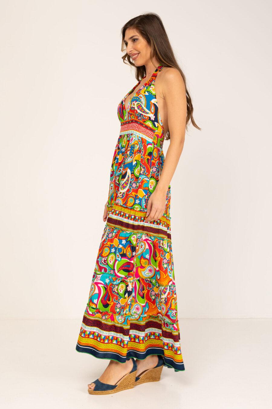 Peace&love By Calao VESTIDO LARGO TIRANTES AL CUELLO