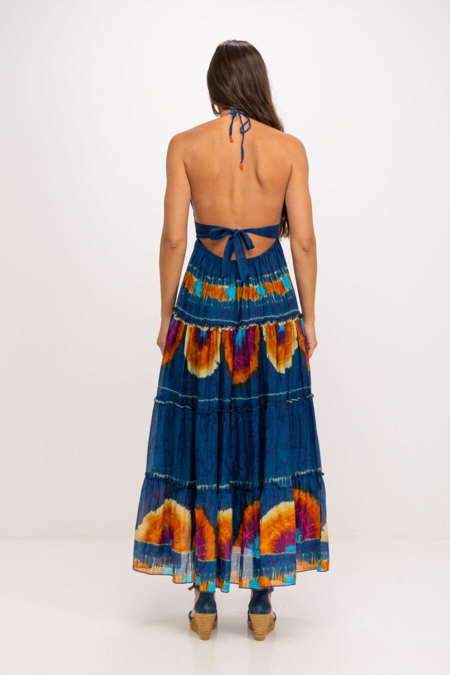 Peace&love By Calao VESTIDO LARGO TYE DYE ESCOTE EN V