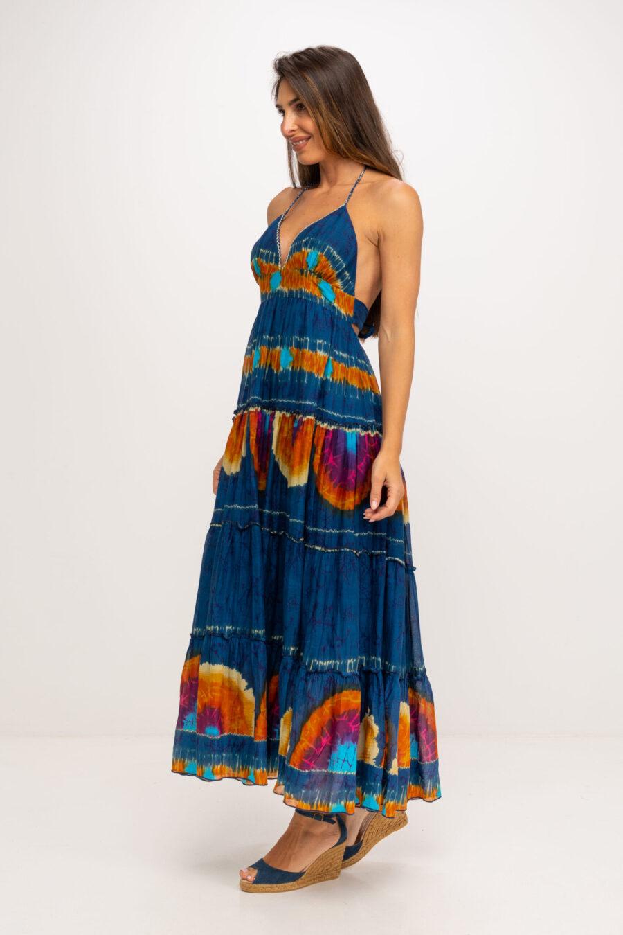 Peace&love By Calao VESTIDO LARGO TYE DYE ESCOTE EN V