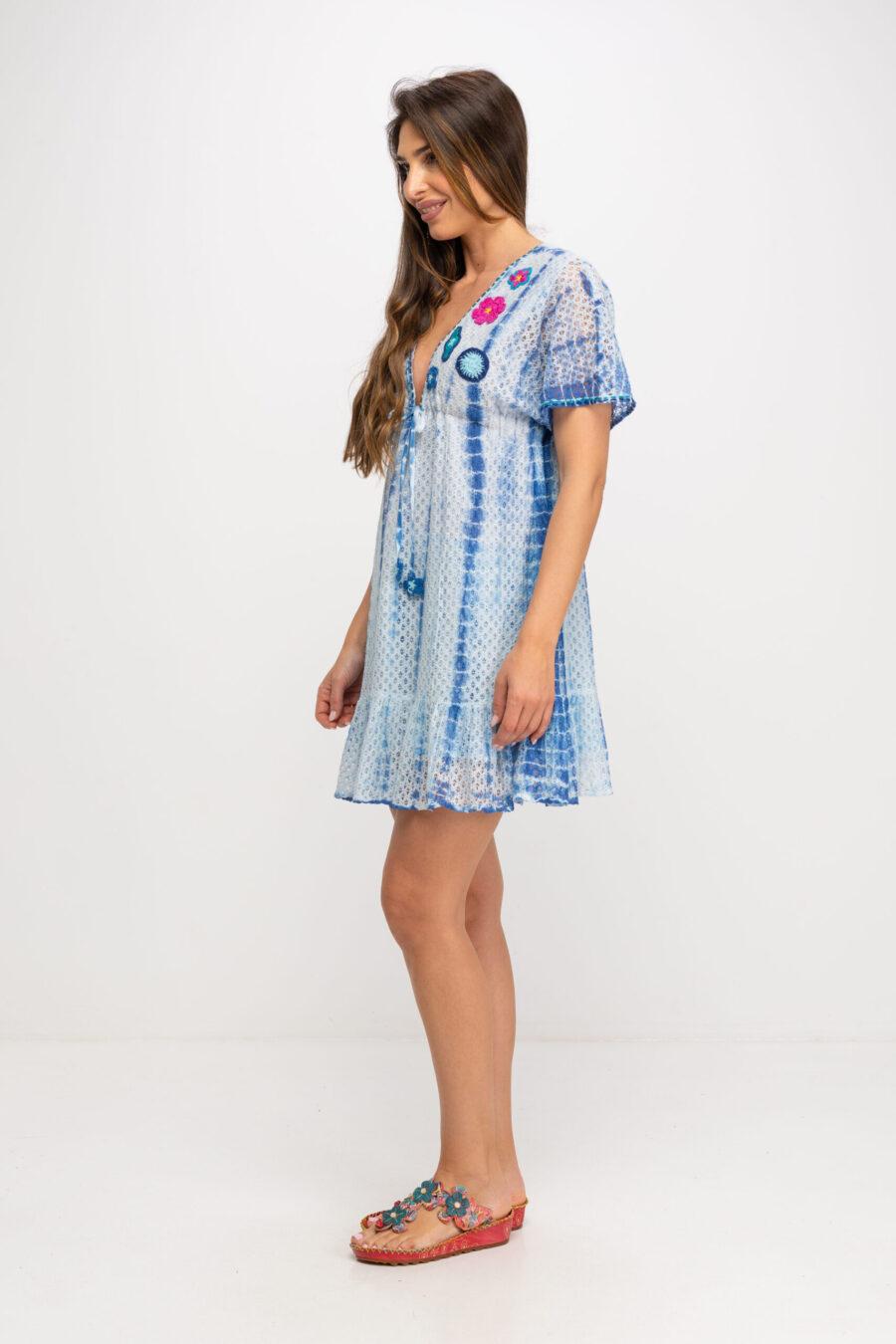 Peace&love By Calao VESTIDO TIE DYE EN TEJIDO CALADO