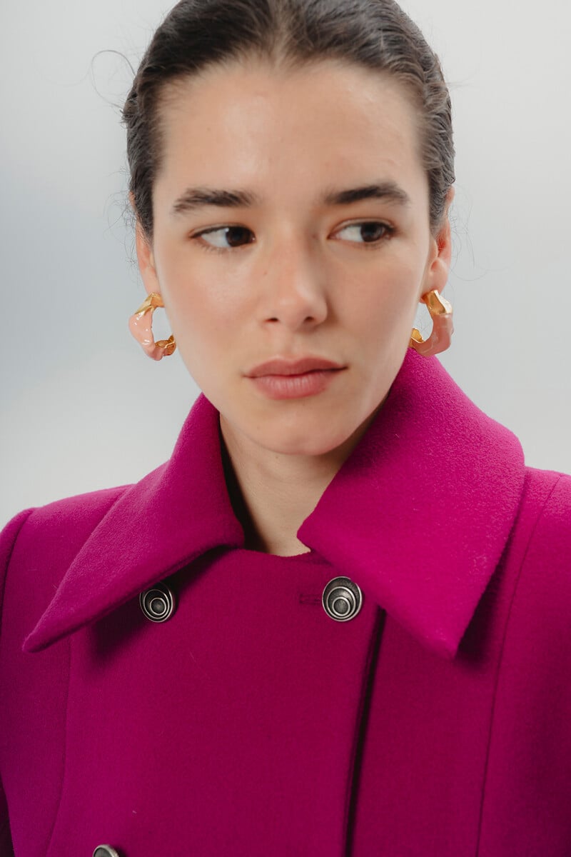 Pedro Del Hierro Abrigo De Mujer Doble Botonadura Ana