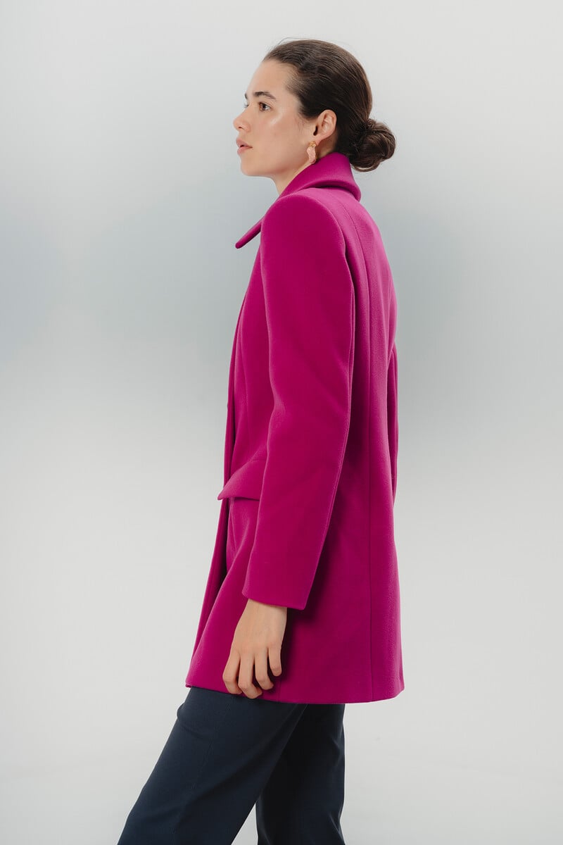 Pedro Del Hierro Abrigo De Mujer Doble Botonadura Ana