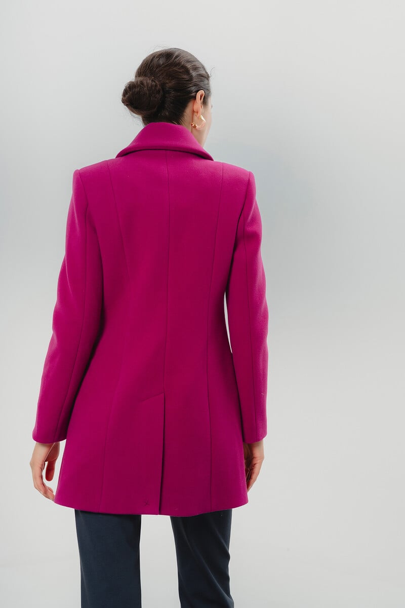 Pedro Del Hierro Abrigo De Mujer Doble Botonadura Ana