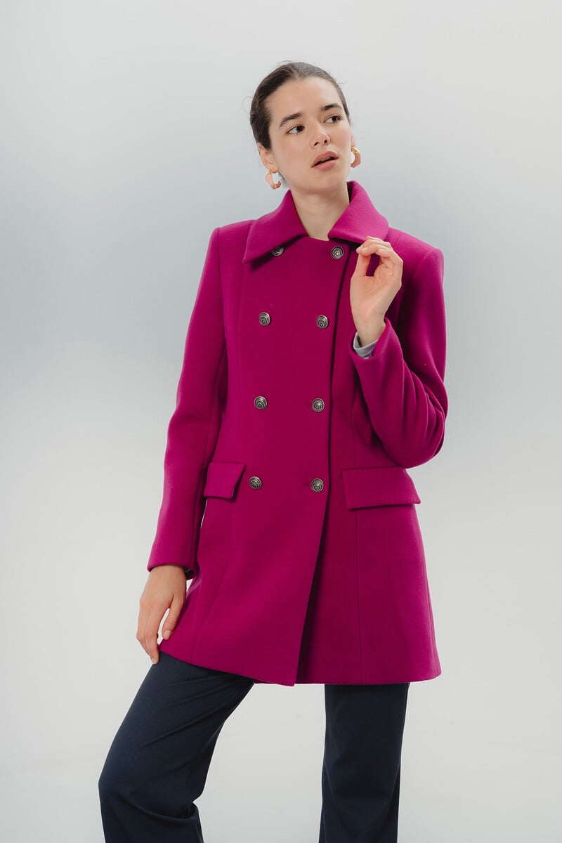 pedro del hierro Abrigo de mujer doble botonadura Ana