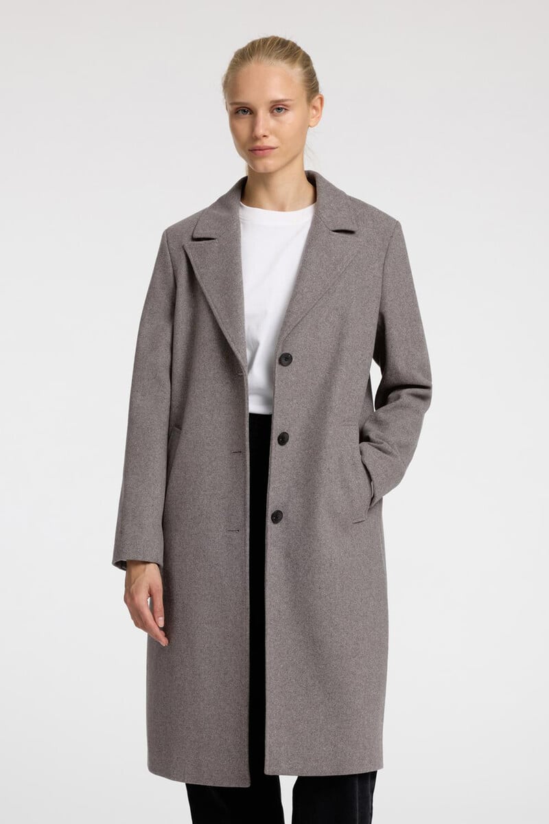 Pedro Del Hierro Abrigo De Paño Midi Confeccionado Con Algodón Reciclado