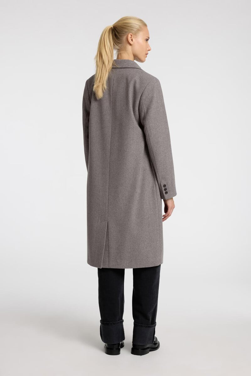 Pedro Del Hierro Abrigo De Paño Midi Confeccionado Con Algodón Reciclado