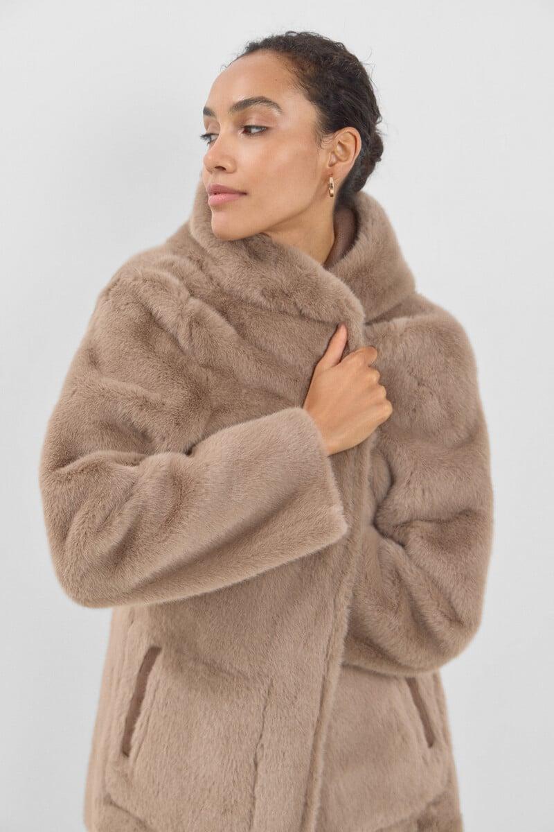 Pedro Del Hierro Abrigo Efecto Doble Faz Reversible