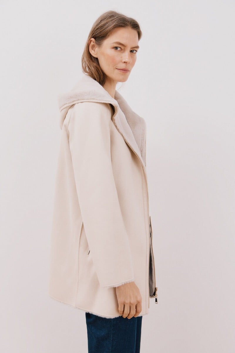 pedro del hierro Abrigo efecto doble faz reversible