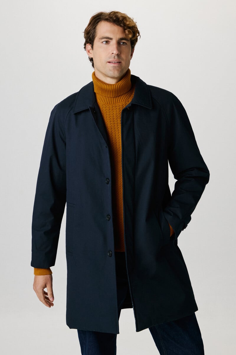 pedro del hierro Abrigo repelente al agua confeccionado 100% con algodón orgánico