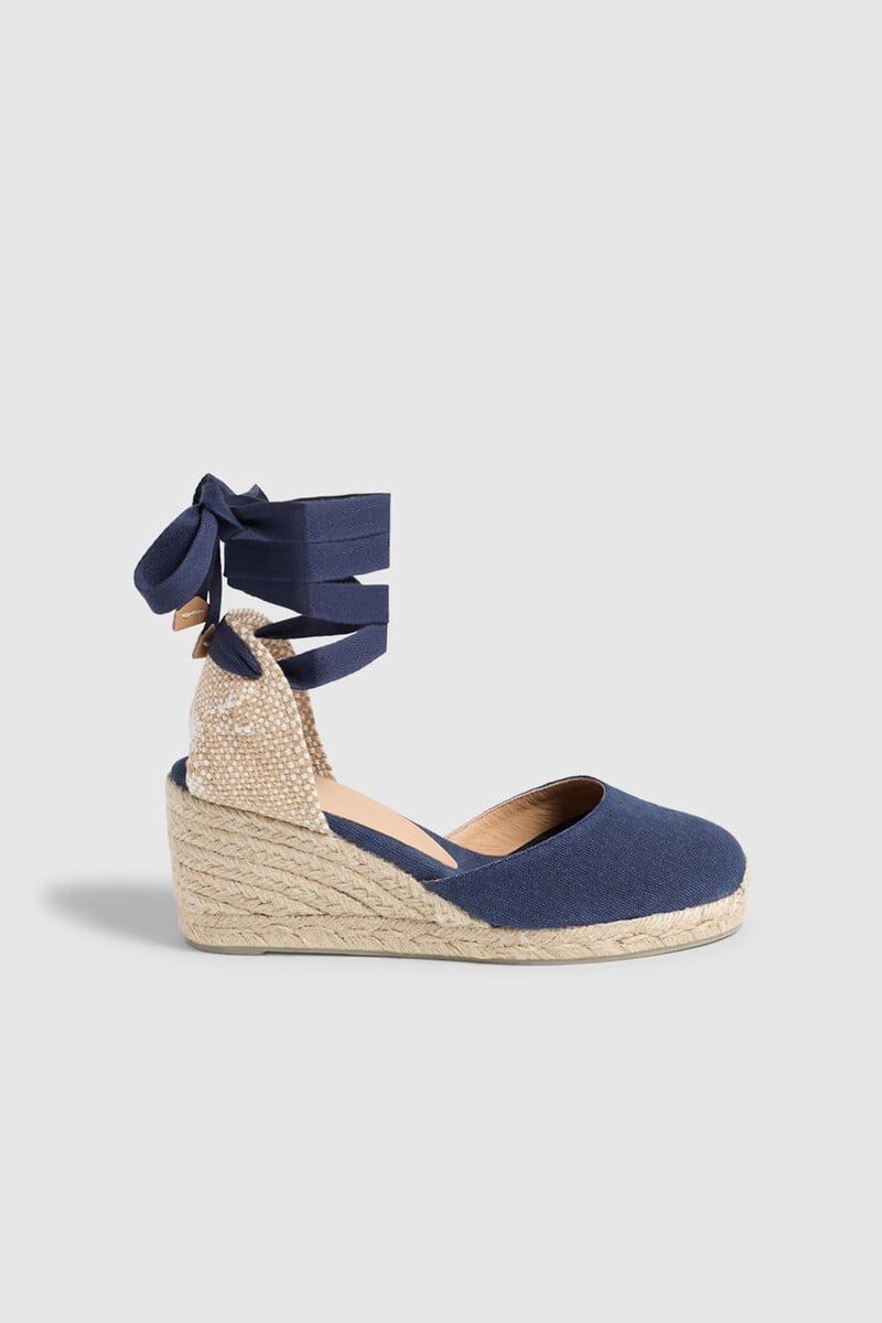 pedro del hierro Alpargata Carina con cuña elaborada en lona