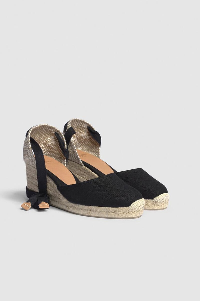 Pedro Del Hierro Alpargata Carina Con Cuña Elaborada En Lona