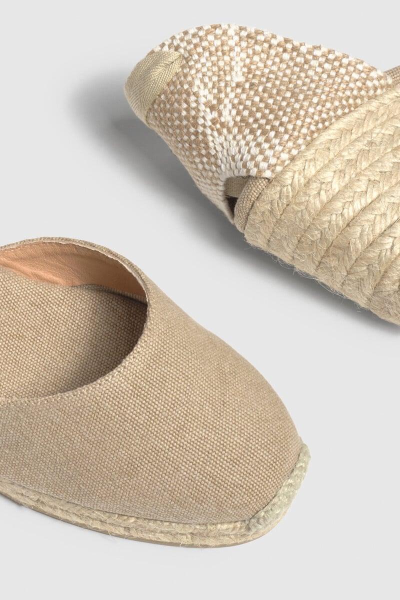 Pedro Del Hierro Alpargata Carina Con Cuña Elaborada En Lona