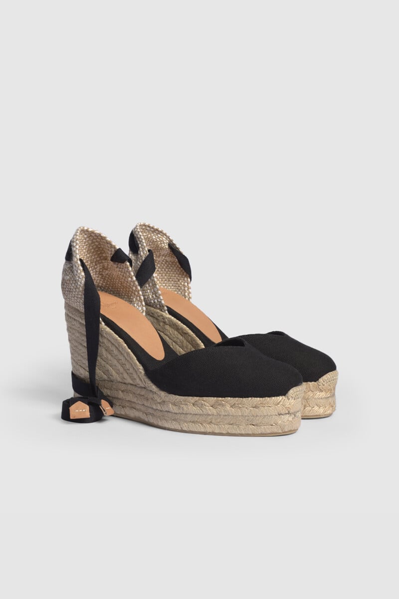 Pedro Del Hierro Alpargata Chiara Con Cuña Elaborada En Lona