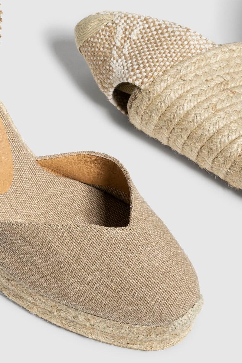 Pedro Del Hierro Alpargata Chiara Con Cuña Elaborada En Lona
