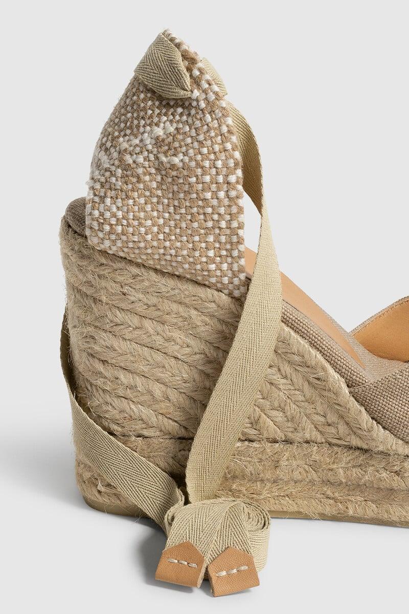 Pedro Del Hierro Alpargata Chiara Con Cuña Elaborada En Lona