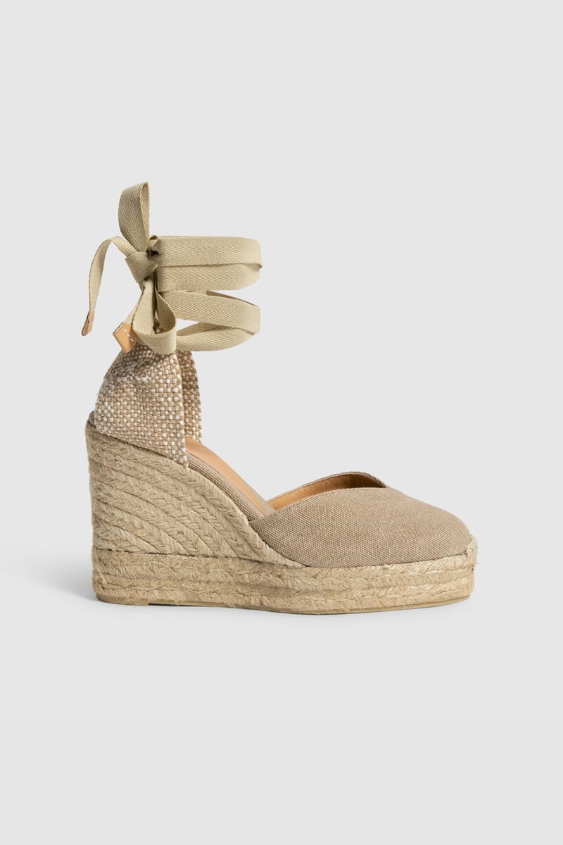 pedro del hierro Alpargata Chiara con cuña elaborada en lona