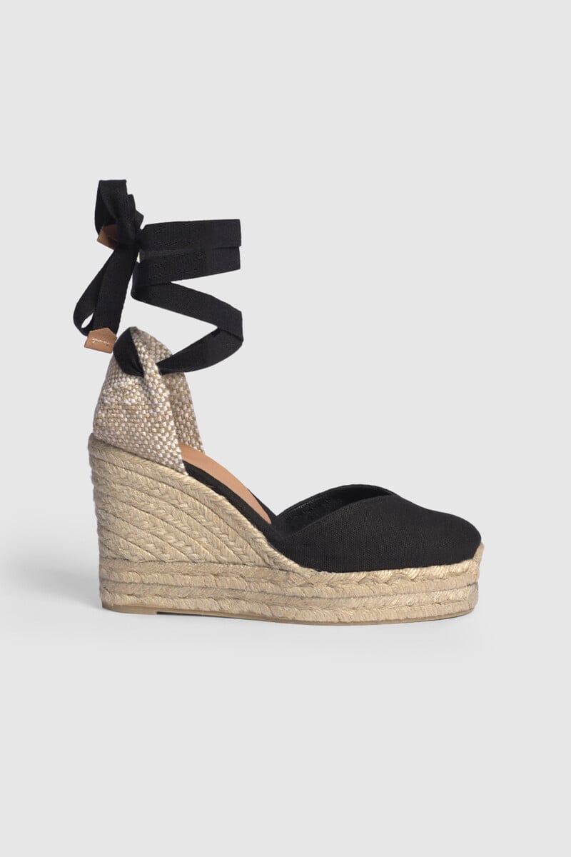 Pedro Del Hierro Alpargata Chiara Con Cuña Elaborada En Lona