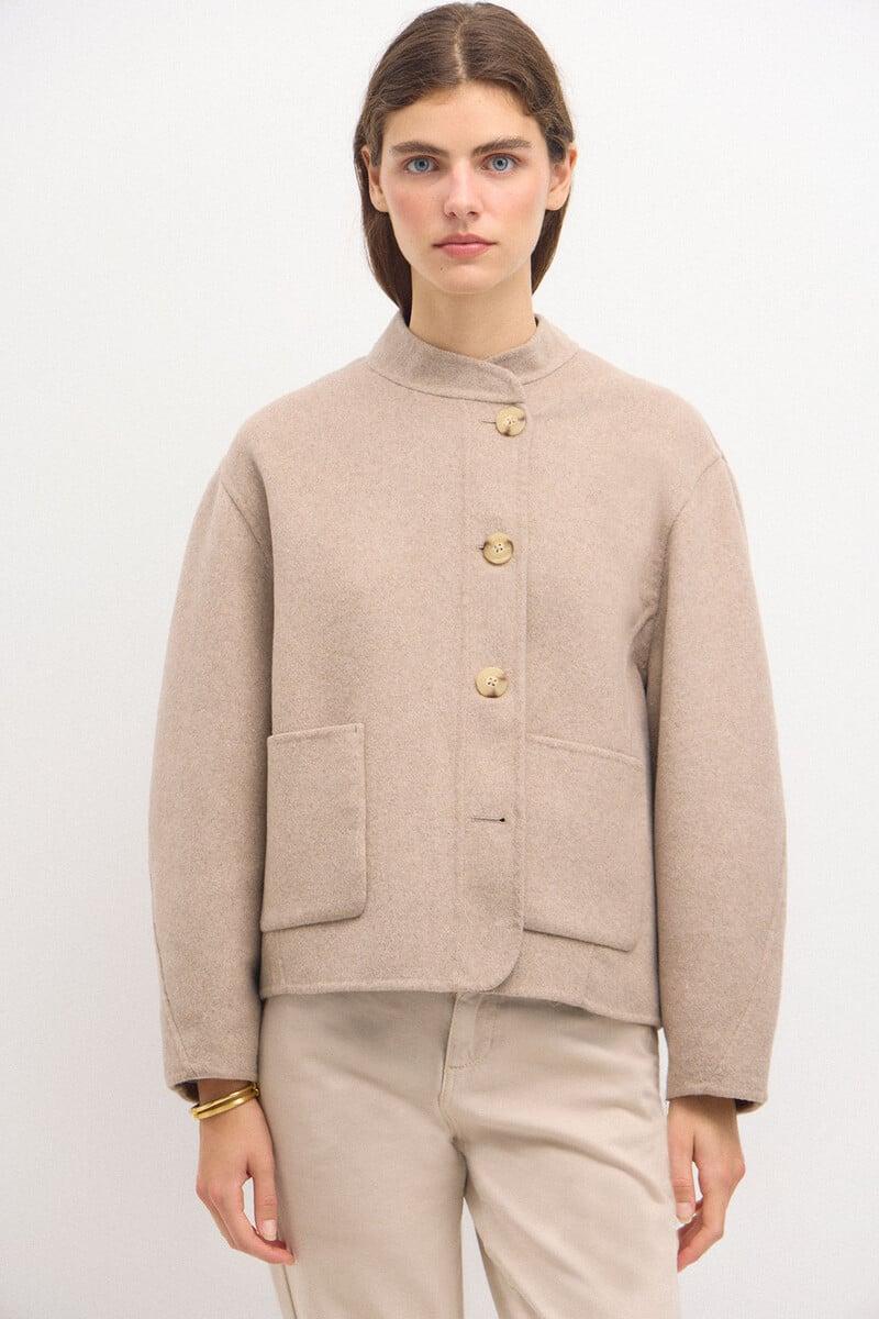 Pedro Del Hierro Amanda. Abrigo Corto De Landa Doble Cara