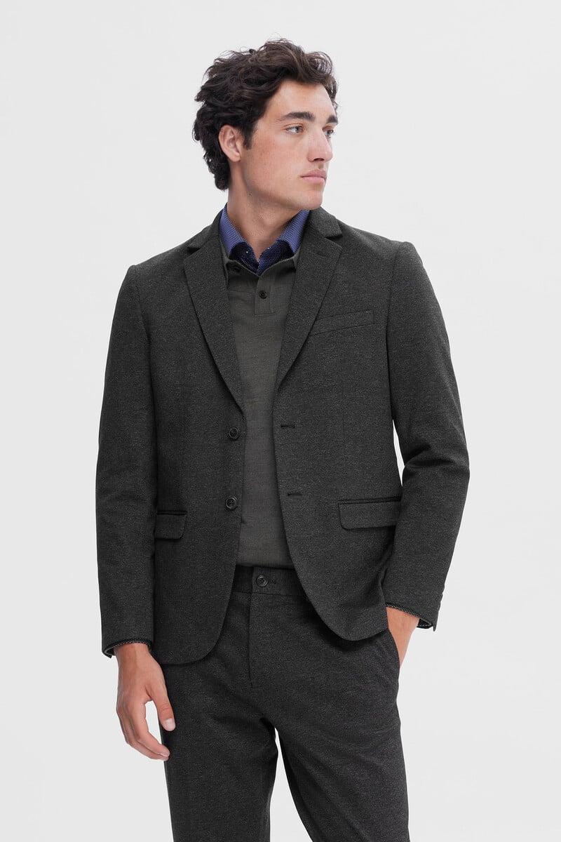 Pedro Del Hierro Americana De Hombre Slim Fit Tejido Estilo Jersey