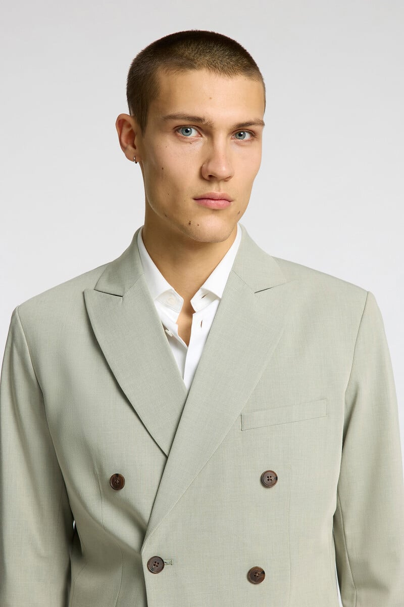 Pedro Del Hierro Americana De Traje Cruzada Slim Fit Con Doble Botonadura