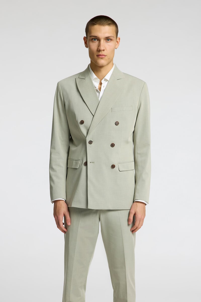 pedro del hierro Americana de traje cruzada Slim Fit con doble botonadura