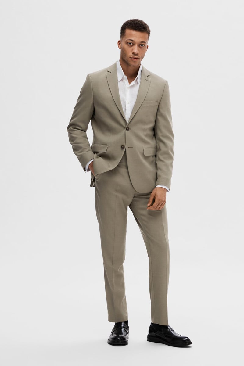 pedro del hierro Americana de traje Slim Fit confeccionada con lana