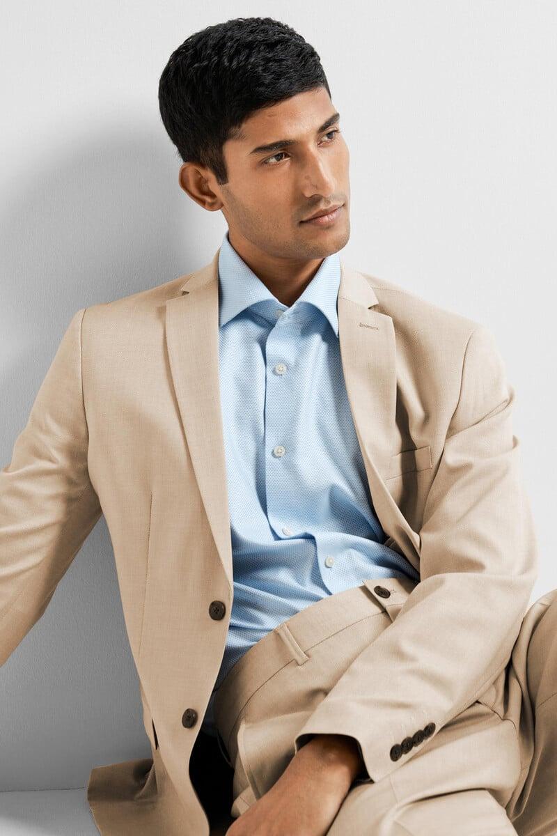 pedro del hierro Americana de traje Slim Fit confeccionada con materiales reciclados