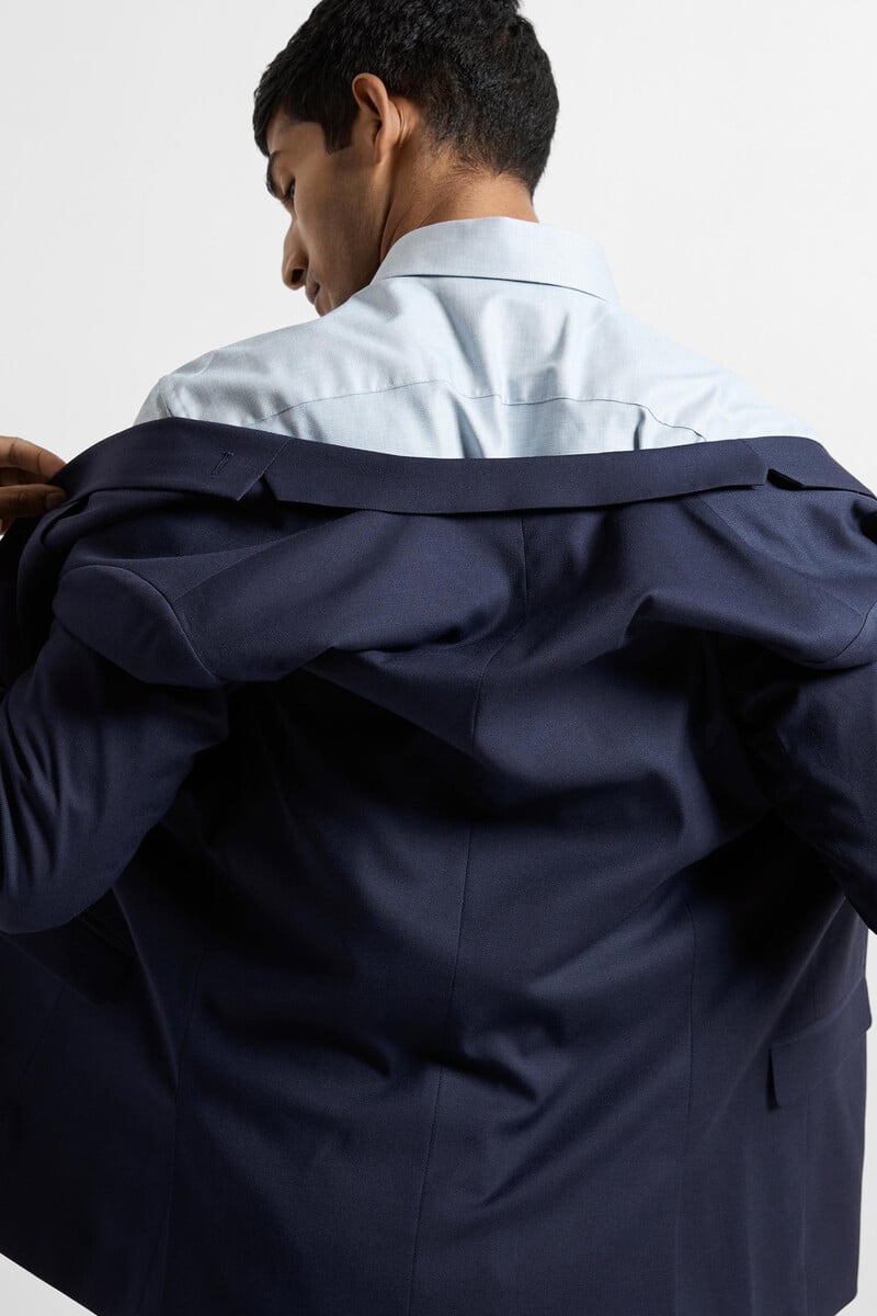 Pedro Del Hierro Americana De Traje Slim Fit Confeccionada Con Materiales Reciclados