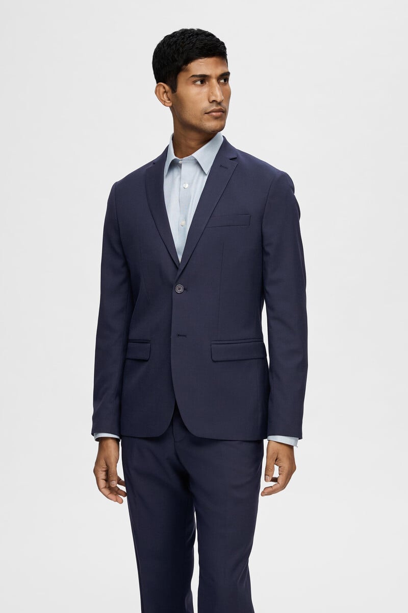 pedro del hierro Americana de traje Slim Fit confeccionada con materiales reciclados
