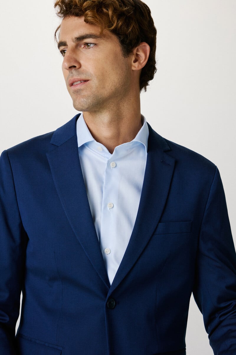 Pedro Del Hierro Americana De Traje Slim Fit Confeccionada Con Materiales Reciclados