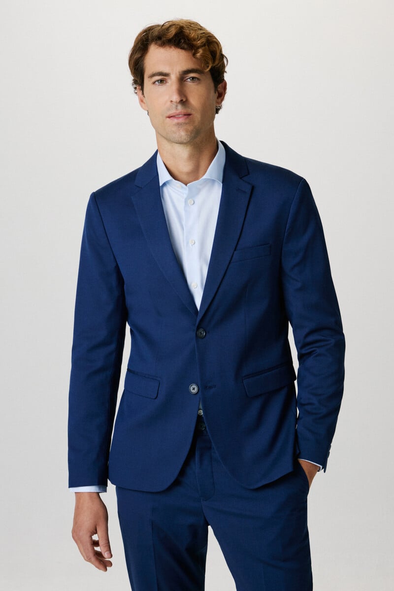 pedro del hierro Americana de traje Slim Fit confeccionada con materiales reciclados