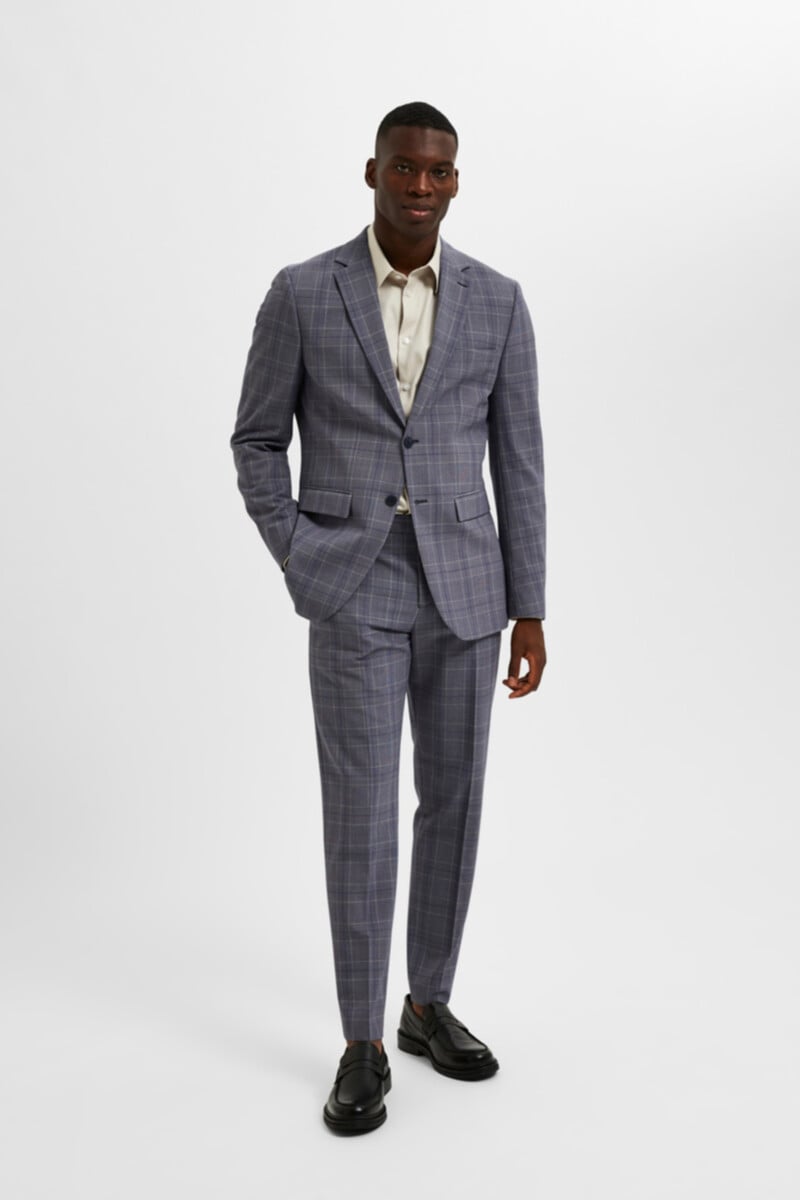 Pedro Del Hierro Americana Slim Fit De Cuadros Con Bolsillos